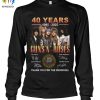 40 Years 1985 2025 Guns N' Roses Thank You For The Memories T Shirt