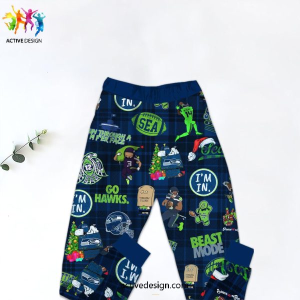 I Hate People But I Love My Seattle Seahawks Pajama Set