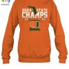 Miami Hurricanes 2 Sided Canes State Champions 2024 T Shirt