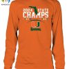 Miami Hurricanes 2 Sided Canes State Champions 2024 T Shirt