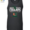 Miami Hurricanes 2 Sided Canes State Champions 2024 T Shirt