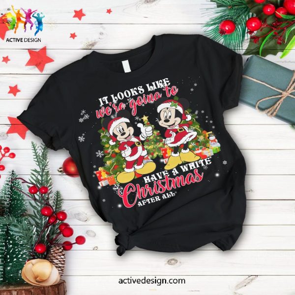 Mickey Mouse It Looks Like We’re Going To Have A White Christmas After All Pajama Set