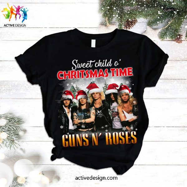 Sweet Child O’ Christmas Time Guns N’ Rose Pajama Set
