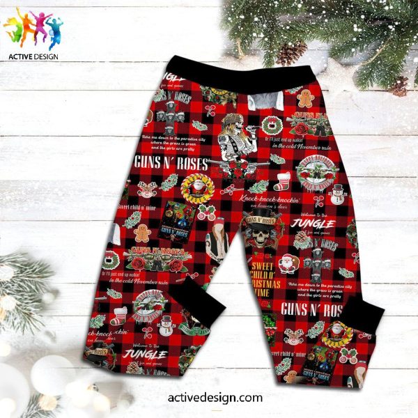 Sweet Child O’ Christmas Time Guns N’ Rose Pajama Set