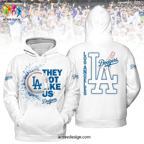 They Not Like Us Dodgers MLB 2024 3D T-Shirt