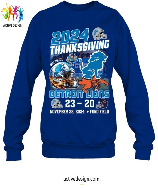2024 Thanksgiving Detroit Lions T-Shirt