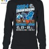 2024 Thanksgiving Detroit Lions T Shirt