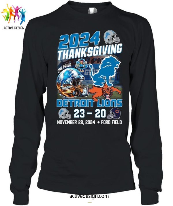 2024 Thanksgiving Detroit Lions T-Shirt