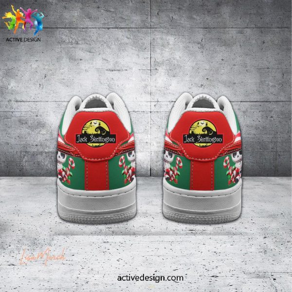 Jack Skellington Spooky Holiday Custom Air Force 1 Sneakers