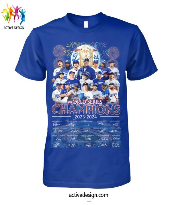 Los Angeles Dodgers 2023-2024 World Series Champions T-Shirt