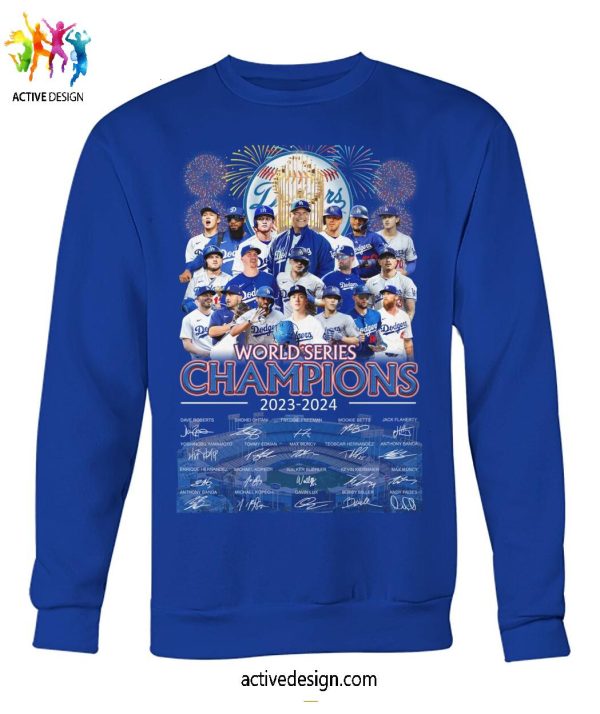 Los Angeles Dodgers 2023-2024 World Series Champions T-Shirt