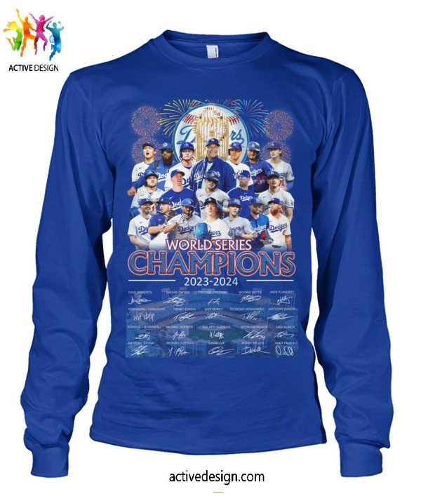 Los Angeles Dodgers 2023-2024 World Series Champions T-Shirt