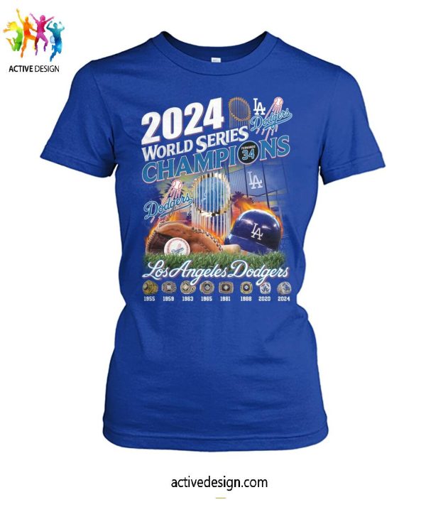 Los Angeles Dodgers 2024 World Series Champions Fernando 34 T-Shirt