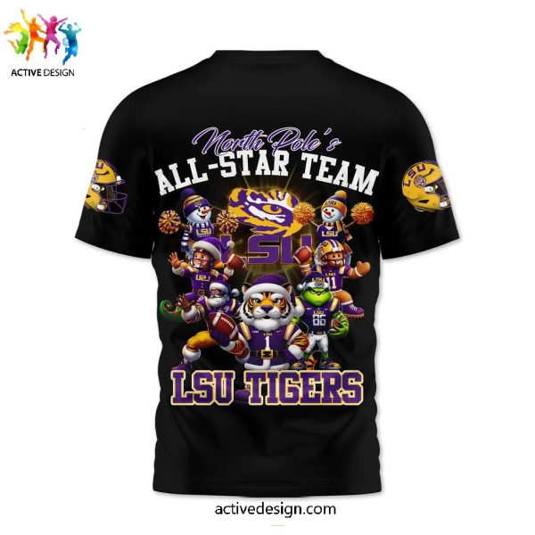North Pole All-Star Team LSU Tigers 3D T-Shirt