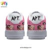 Rose And Bruno Mars APT White Pink Air Force 1 Sneaker