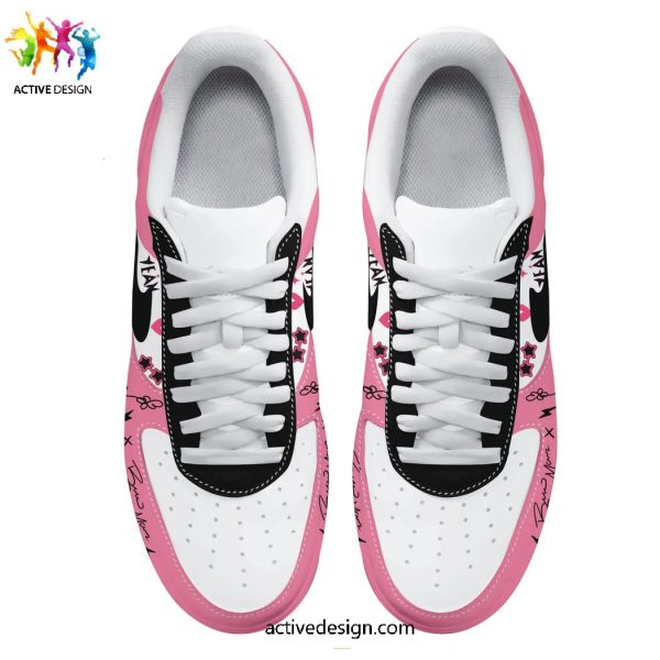 Rose And Bruno Mars APT White Pink Air Force 1 Sneaker