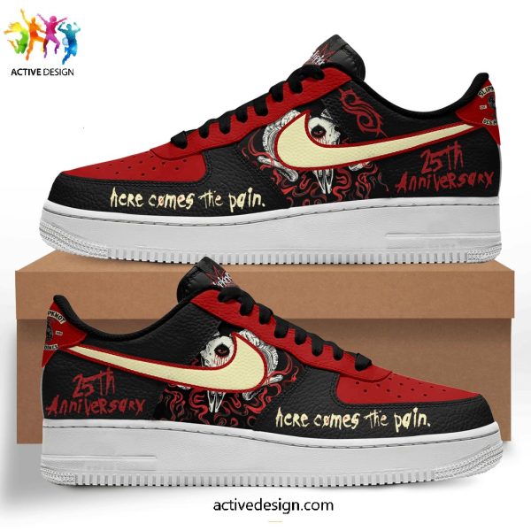 Slipknot 25th Anniversary Here Comes The Pain Air Force 1 Sneakers