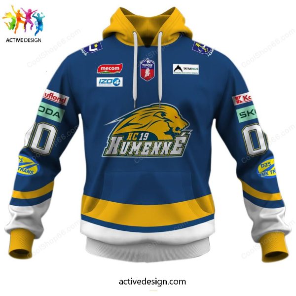 Slovak Extraliga HC 19 Humenne Custom Name & Numer Hoodie