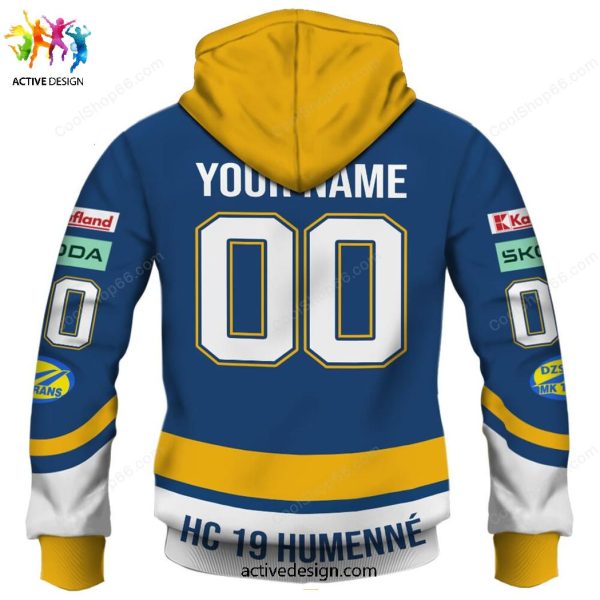 Slovak Extraliga HC 19 Humenne Custom Name & Numer Hoodie