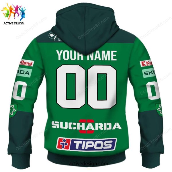 Slovak Extraliga HC Nove Zamky Custom Name & Numer Hoodie