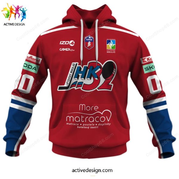 Slovak Extraliga MHK 32 Liptovsky Mikulas Custom Name & Numer Hoodie