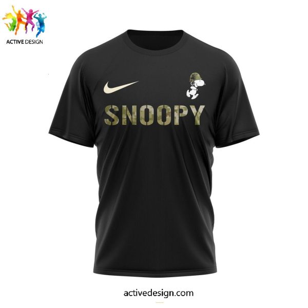 Snoopy Honoring all Who Served Thank You Veterans 3D T-Shirt