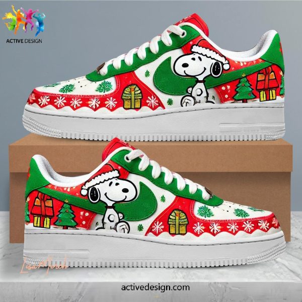 Snoopy’s Holiday Adventure – Limited Edition Christmas Air Force 1 Sneakers