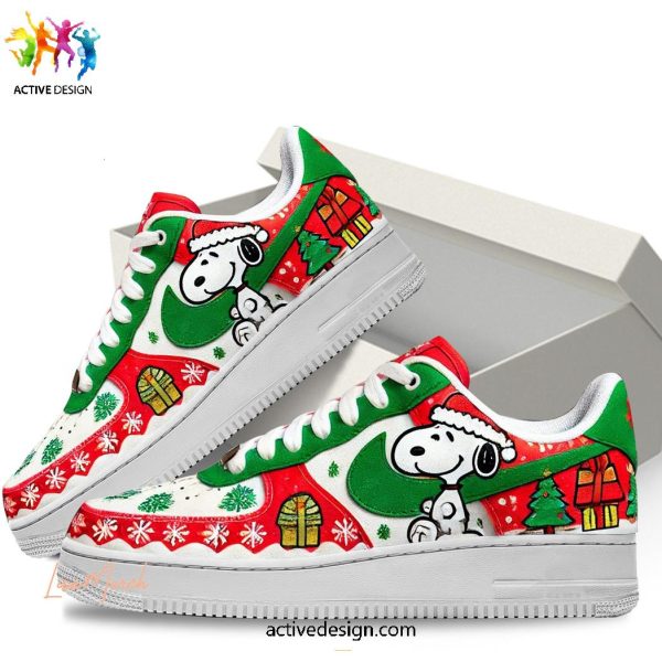 Snoopy’s Holiday Adventure – Limited Edition Christmas Air Force 1 Sneakers