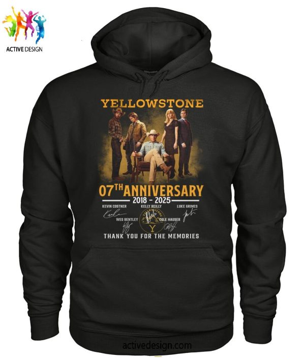 Yellowstone 07th Anniversary 2018-2025 Thank You For The Memories T-Shirt