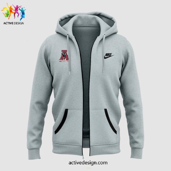 Alabama Crimson Tide Football x Justice Hanes For Fans Limited Edtion Zipper Hoodie Longpants