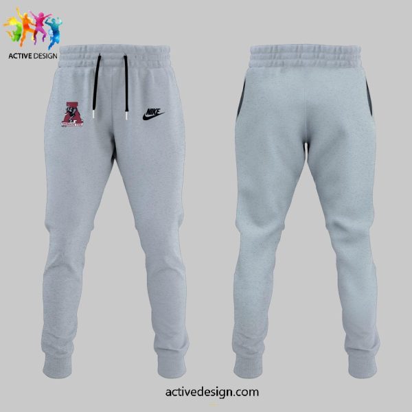 Alabama Crimson Tide Football x Justice Hanes For Fans Limited Edtion Zipper Hoodie Longpants