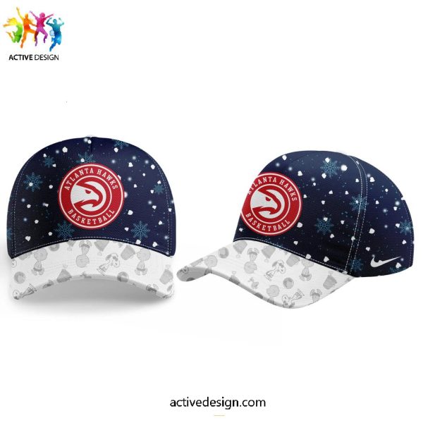 Atlanta Hawks Peanuts & Snoopy Night Holiday Speciality Limited Hoodie Long Pants Cap