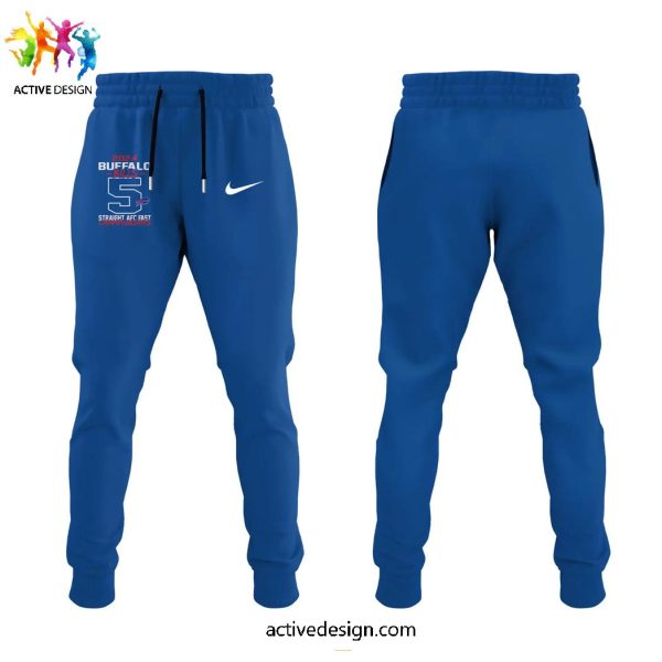 Buffalo Bills 5 Straight AFC East Championships 2024 Hoodie Long Pant Cap