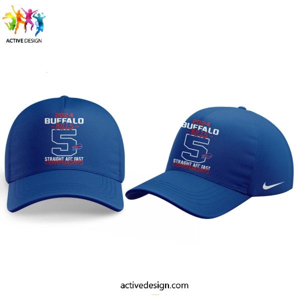 Buffalo Bills 5 Straight AFC East Championships 2024 Hoodie Long Pant Cap