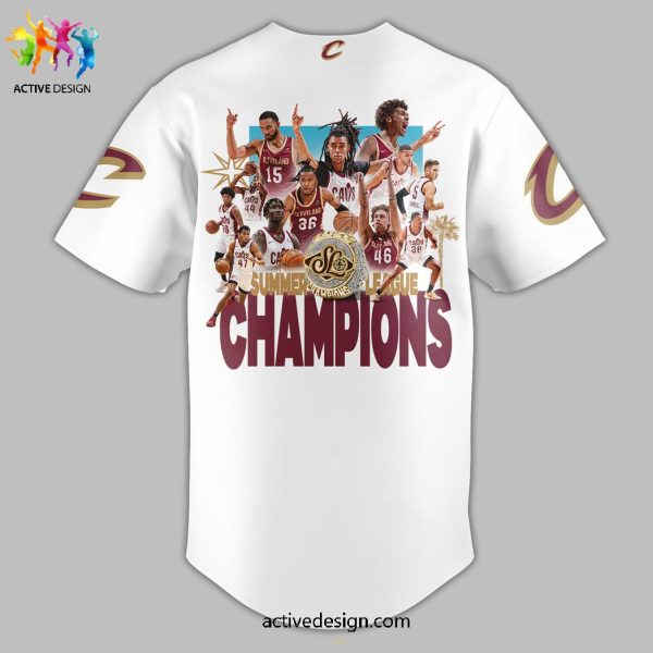 Cleveland Cavaliers NBA Summer League Champions Victory In Vegas 2024 Baseball Jersey