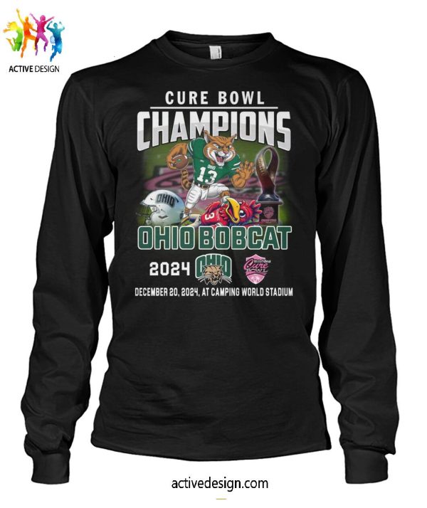 Cure Bowl Champions Ohio Bobcat 2024 T-Shirt