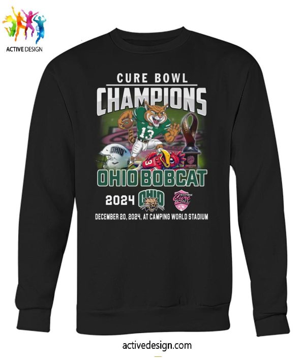 Cure Bowl Champions Ohio Bobcat 2024 T-Shirt