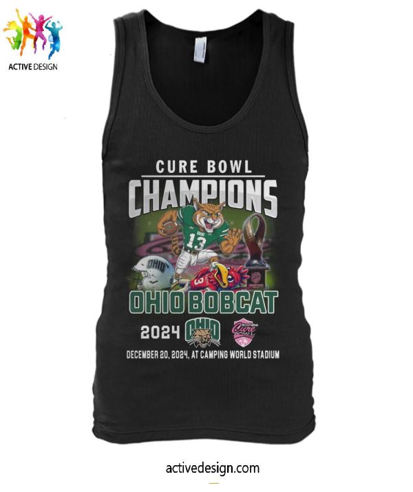 Cure Bowl Champions Ohio Bobcat 2024 T-Shirt