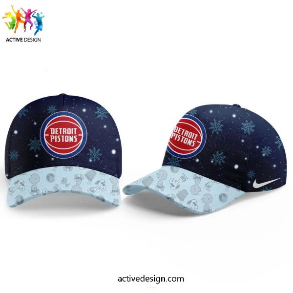 Detroit Pistons Peanuts & Snoopy Night Holiday Speciality Limited Hoodie Long Pants Cap