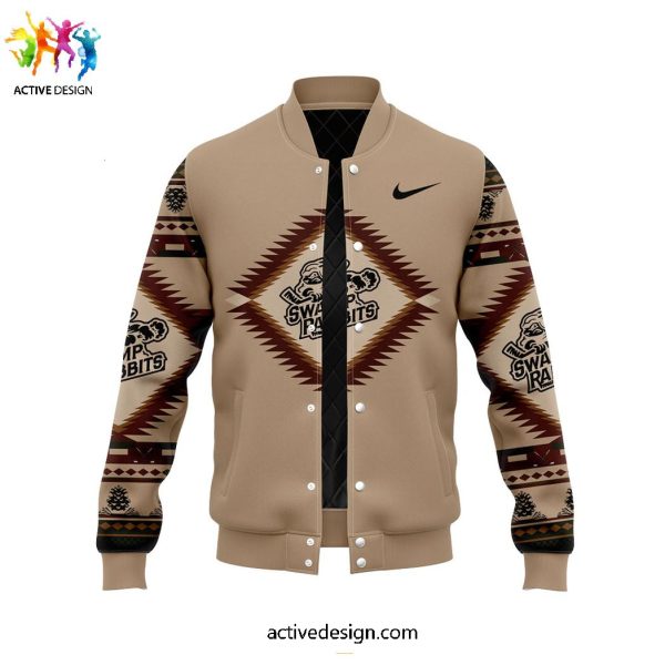 Greenville Swamp Rabbits x Native American Heritage Month For Fans Limited Baseball Jacket