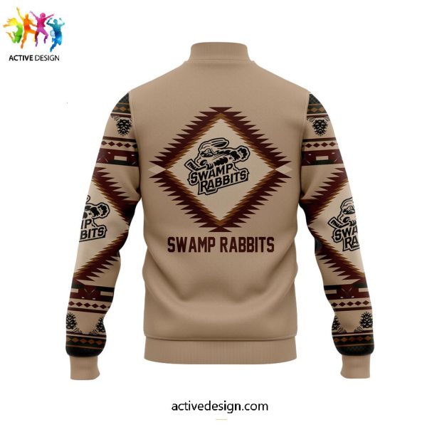 Greenville Swamp Rabbits x Native American Heritage Month For Fans Limited Baseball Jacket