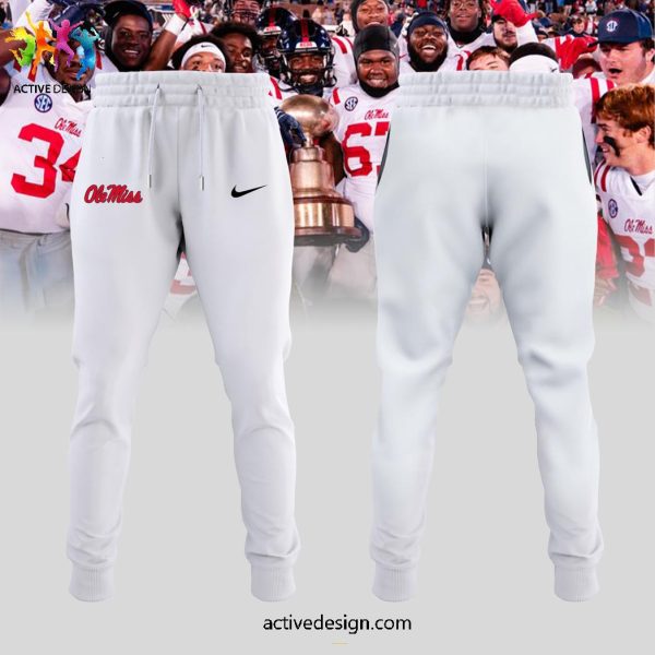 Hotty Toddy Ole Miss Rebels Come To The Ship Champions NCAA 2024 Hoodie Long Pant Cap – White