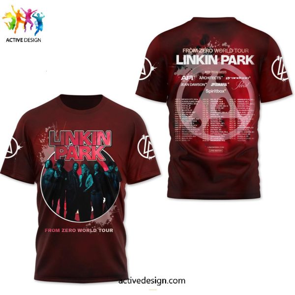 Linkin Park Form Zero World Tour With Special Guests 2024 3D T-Shirt