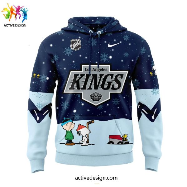 Los Angeles Kings Snoopy x Peanuts Holiday Speciality Hoodie Long Pant Cap