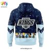 Los Angeles Kings Snoopy x Peanuts Holiday Speciality Hoodie Long Pant Cap