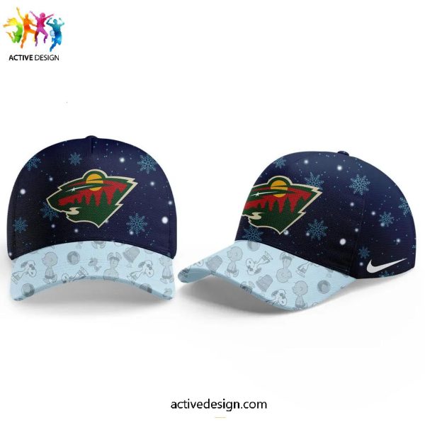 Minnesota Wild Peanuts & Snoopy Night Holiday Speciality Limited Hoodie Long Pants Cap