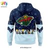 Minnesota Wild Snoopy x Peanuts Holiday Speciality Hoodie Long Pant Cap