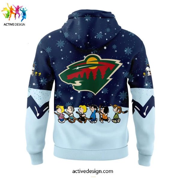 Minnesota Wild Snoopy x Peanuts Holiday Speciality Hoodie Long Pant Cap