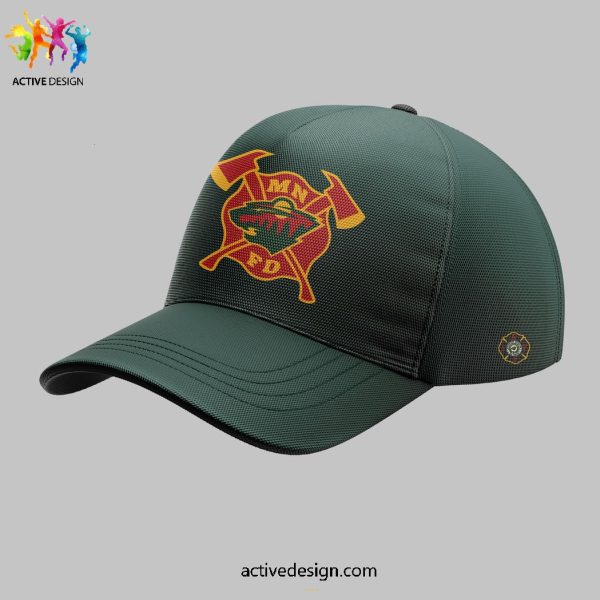 Minnesota Wild x Firefighter Appreciation Night Limited Edition Zipper Hoodie Long Pant Cap