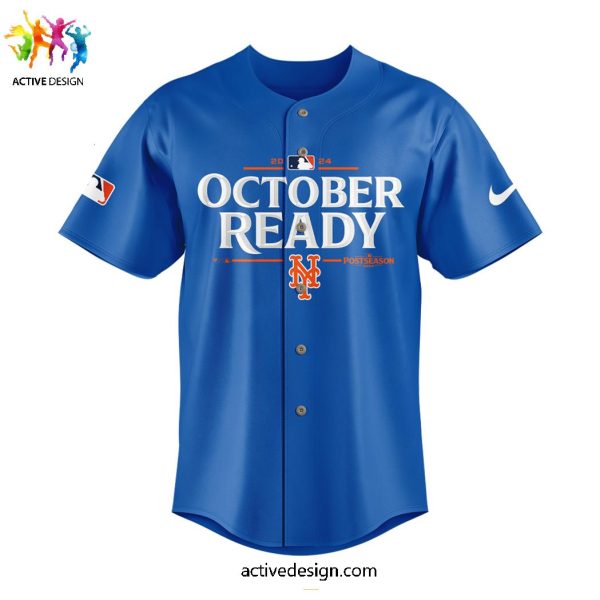 New York Mets MLB October Ready Post Season 2024 Clinched Blue Sepcial Edition For Fans Baseball Jersey